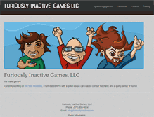 Tablet Screenshot of furiouslyinactive.com